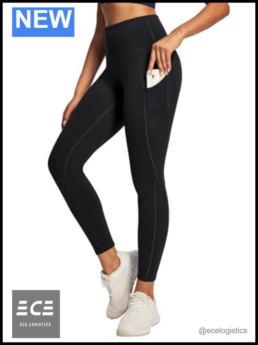 High Waisted Tummy Control Yoga Leggings with Pockets Moisture Wicking